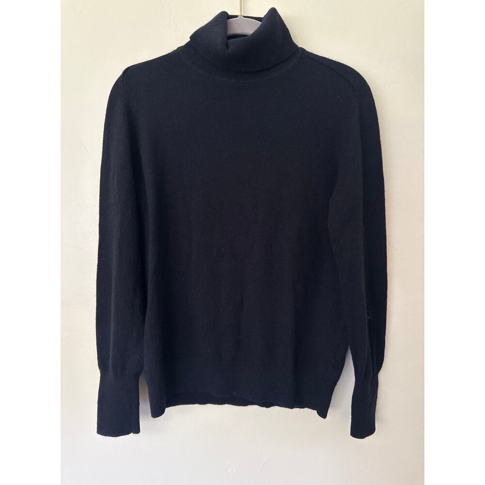 Everlane 100% cashmere black turtleneck sweater L